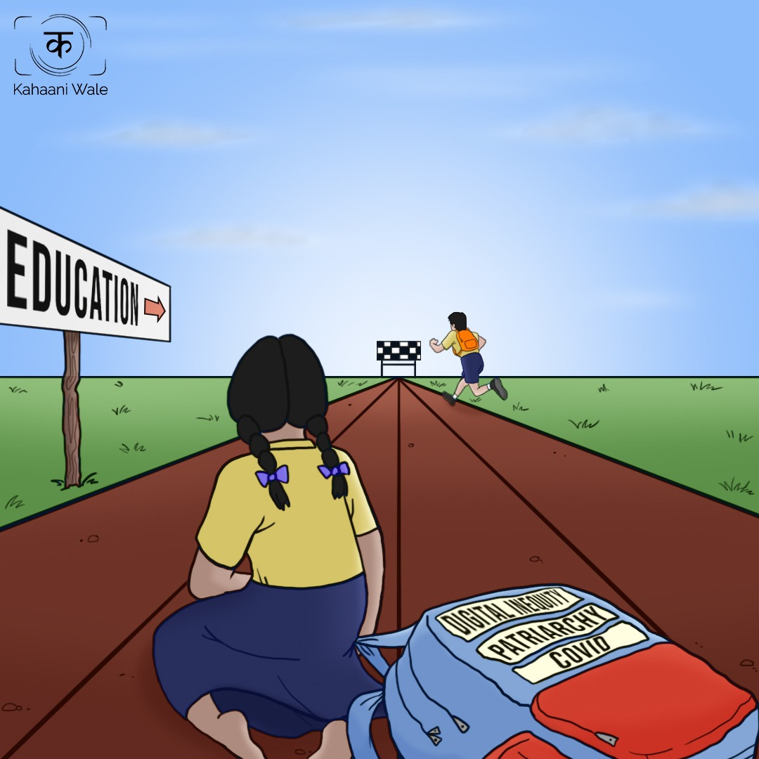 Acchi Ladki campaign poster — body positive illustrated woman